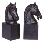 Bronze horse bookends