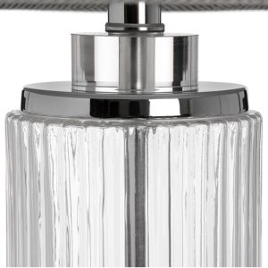 17587-a-Large-Decorative-Cylinder-Glass-Polished-Chrome-Grey-Shade-Sturdy-Table-Lamp