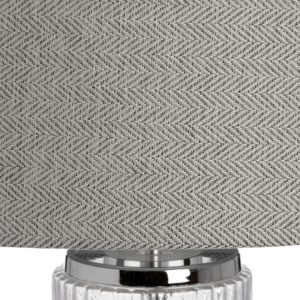 17587-b-Large-Decorative-Cylinder-Glass-Polished-Chrome-Grey-Shade-Sturdy-Table-Lamp