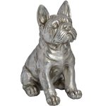 Antique Silver Grey French Bull Dog Ornament