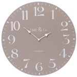 Extra Large Vintage Style Grey Wall Clock