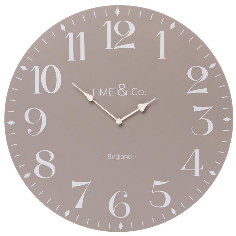 Extra Large Vintage Style Grey Wall Clock Fizzy Fox Ripley