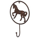 FA272 Country Antique Style HORSE Pony Brown Hook