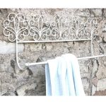 YF1008-3 Antique Cream Scroll Wall Towel Rail