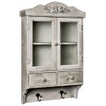 ZGK004_French-Country-Grey-Glass-Wall-Cabinet