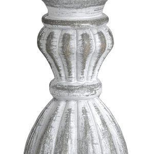16291-a Antique Grey Linen Shade Table Lamp
