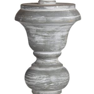 16297-a Distressed Grey White Floor Lamp