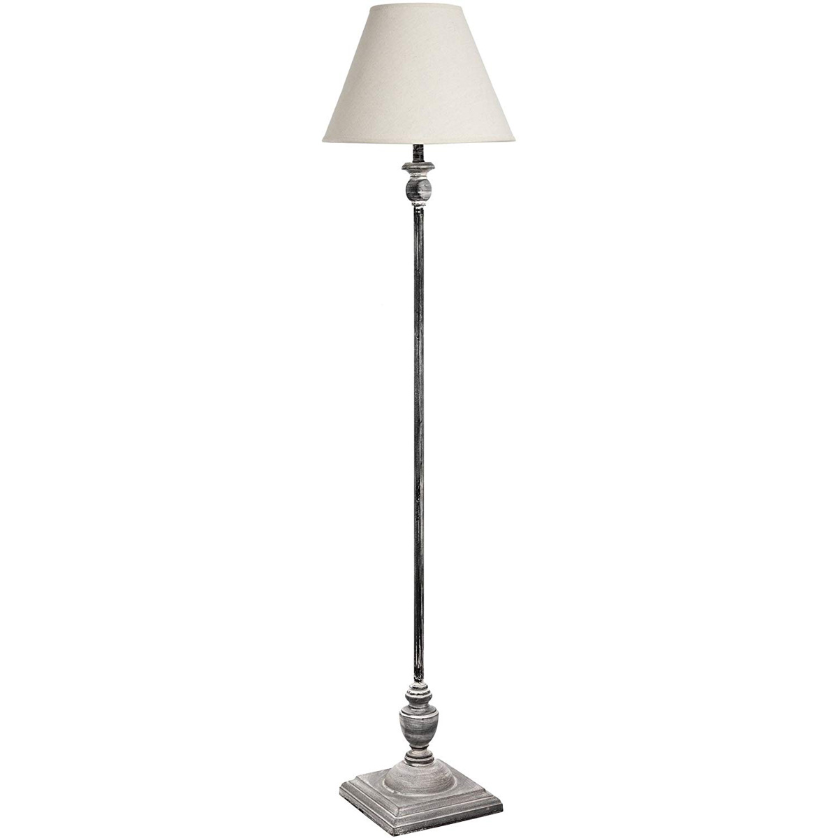 Tall Slim Distressed Black Floor Lamp, Tall Slim Table Lamps Uk