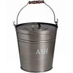 17539 Antique Pewter Grey Ash Bucket