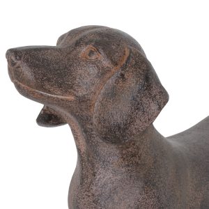 19210-a Large Brown Standing Dachshund Dog Ornament