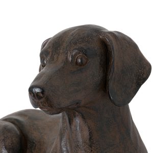 19219-a Large Antique Brown Dachshund Dog Ornament