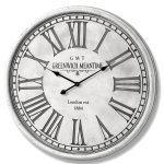16340 Extra Large Antique Grey Wall Clock