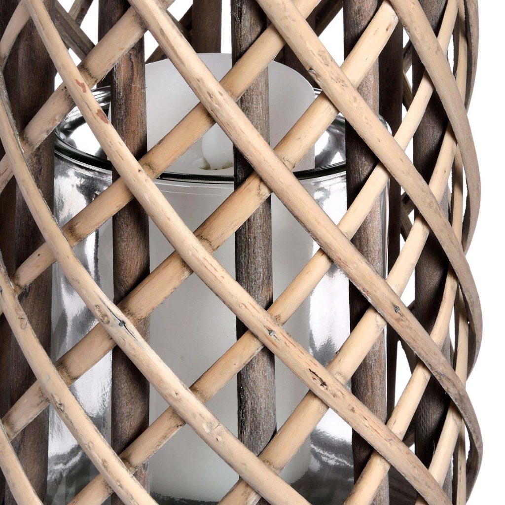 Wicker Cylinder Candle Holder Lantern Fizzy Fox Ripley