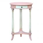 js1026-piaw_1 Shabby Chic Vintage Pink Side Table