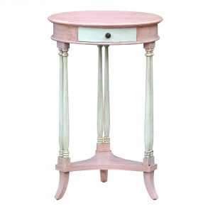 js1026-piaw_1 Shabby Chic Vintage Pink Side Table