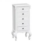 js2032-wh_1 Antique Style Ornate White Tall Boy