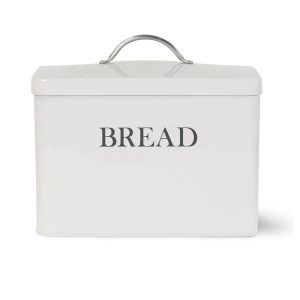 BBCH02_Vintage Style White Grey Bread Bin