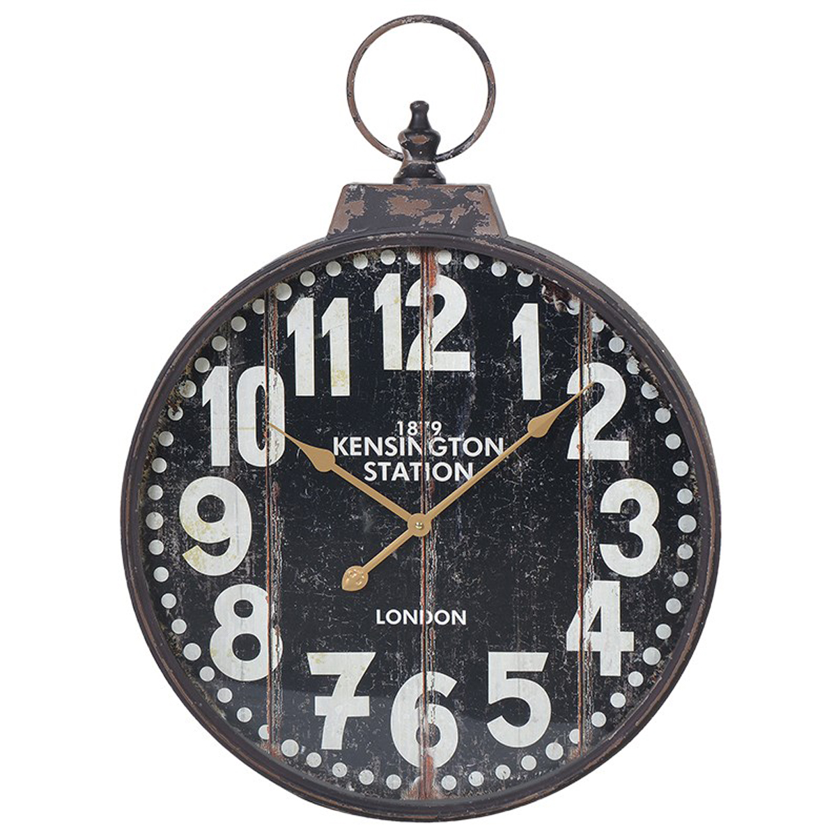 Large Black Pocket Watch Wall Clock Fizzy Fox Ripley