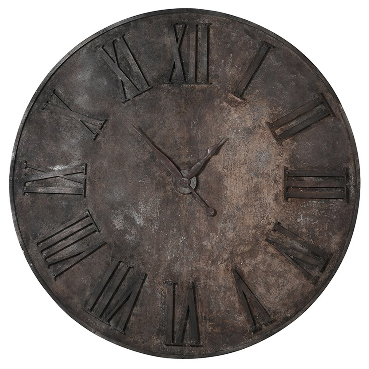 Distressed Iron Metal 180 Cm Wall Clock Fizzy Fox Ripley