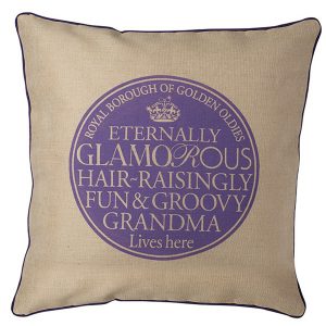 CTL021 Eternally Glamorous GRANDMA Purple Cushion