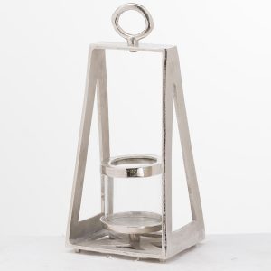 20715 Pyramid Silver Tea Light Holder