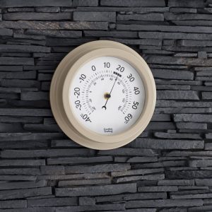 THCL08_Cream Indoor Outdoor Wall Thermometer