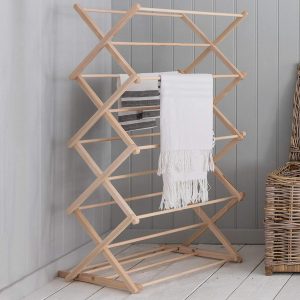 Wooden Beech Folding Clothes Horse