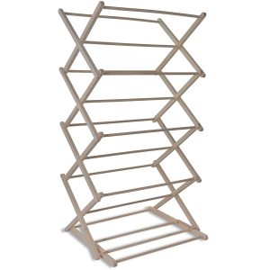 Wooden Beech Folding Clothes Horse c