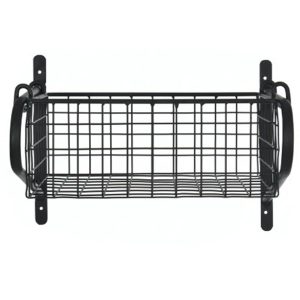 HBBL01 Slim Black Wire Basket Shelf B