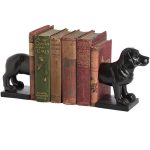 16478 Pair of Black Dog Bookends