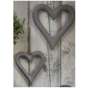 14SS35-a-Pair-of-Grey-Heart-Decorations