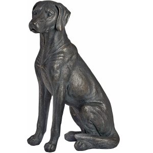 17923-Antique-Black-Bronze-Sitting-Labrador-Ornament-1