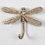 3783 Gold Dragonfly Wall Hook