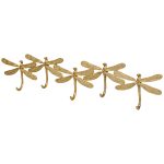 3784 Gold Dragonfly Wall Hooks