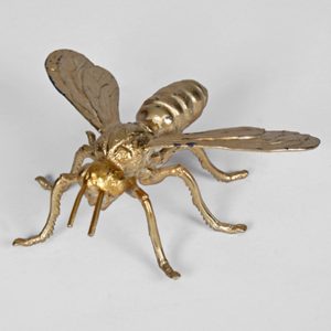 3787 Antique Gold Queen Bee Ornament