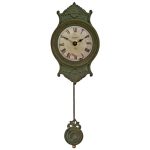 4853 Antique Style Grey Pendulum Wall Clock