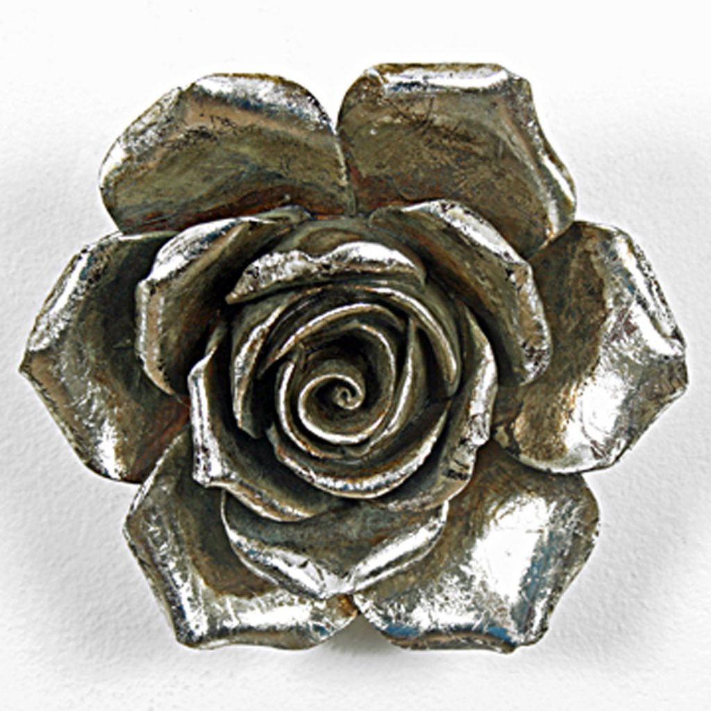 Distressed Silver Rose Wall Decoration Fizzy Fox Ripley