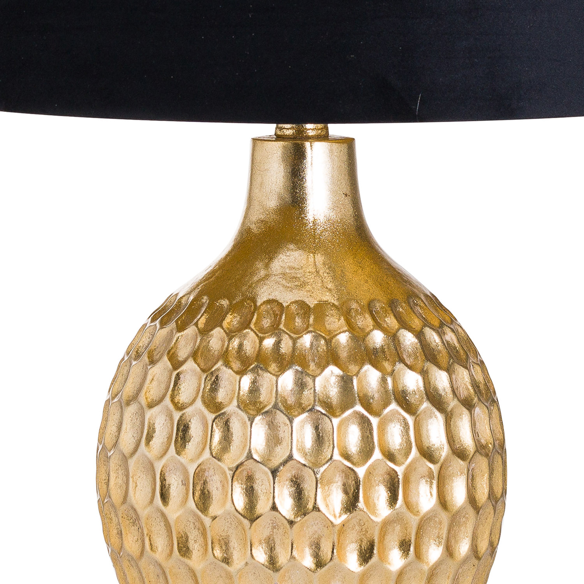 Textured Gold Black Table Lamp | Fizzy Fox Ripley