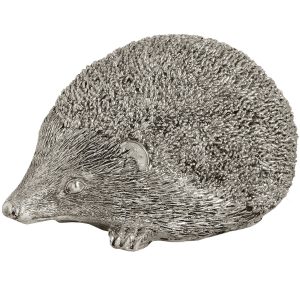 16948-a Silver Hedgehog Doorstop Ornament