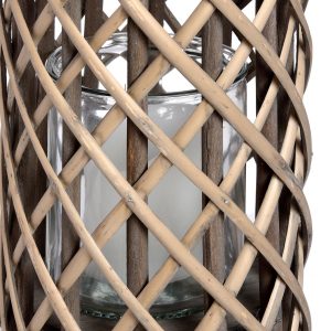 18722-a Extra Large Wicker Candle Lantern