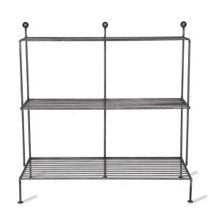 SME16_1-Matt-Grey-Metal-Plant-Stand-Shelves