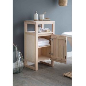 CABE01 b Contemporary Style Beech Storage Cabinet