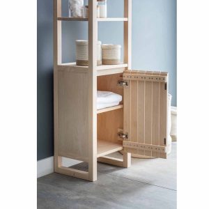 CABE02 a Tall Contemporary Style Beech Cabinet