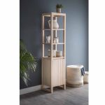 CABE02 c Contemporary Style Beech Storage Cabinet