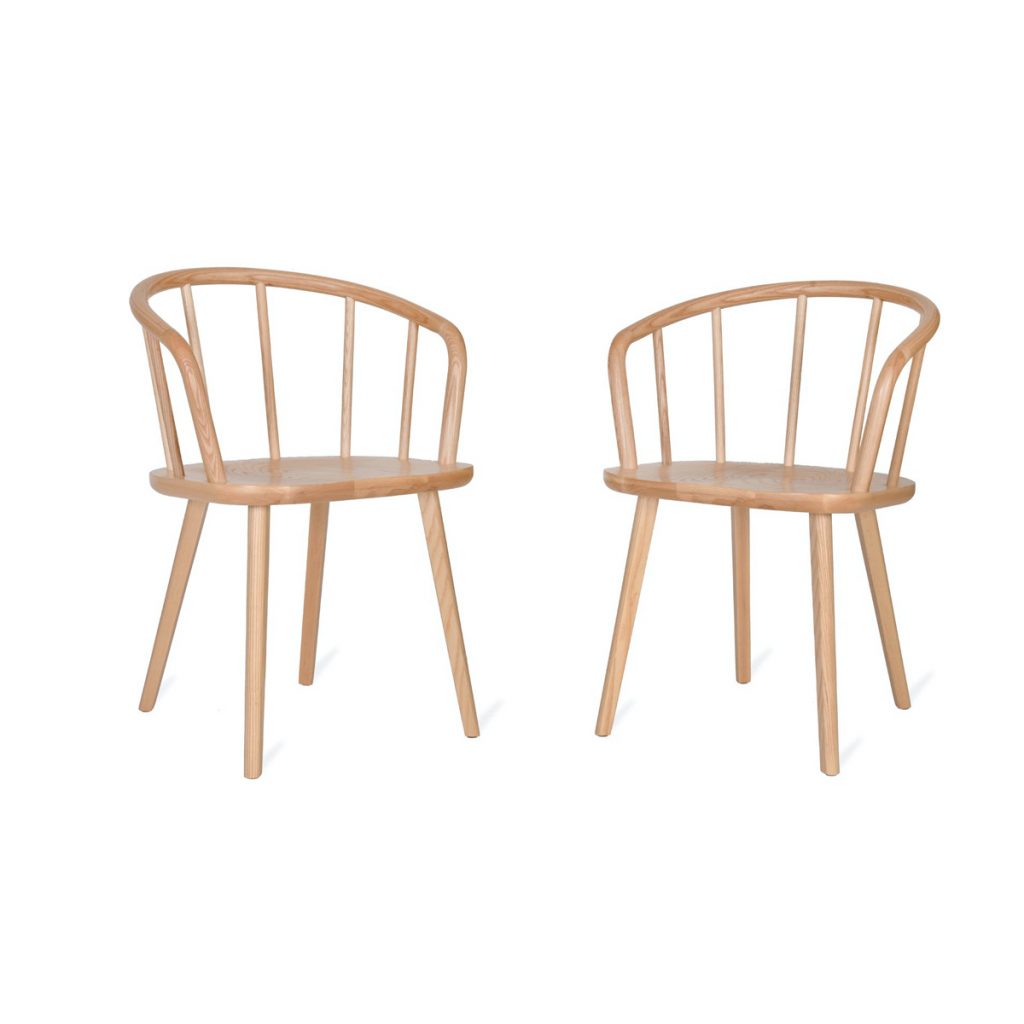 Natural Ash Wooden Carver Chairs Set of 2 Fizzy Fox Ripley