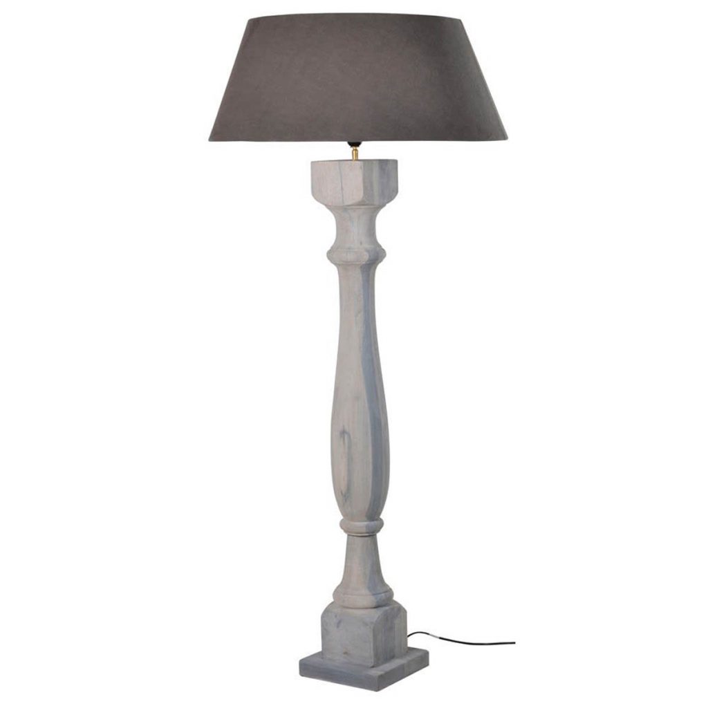 Grey Wash Wooden Floor Lamp Fizzy Fox Ripley