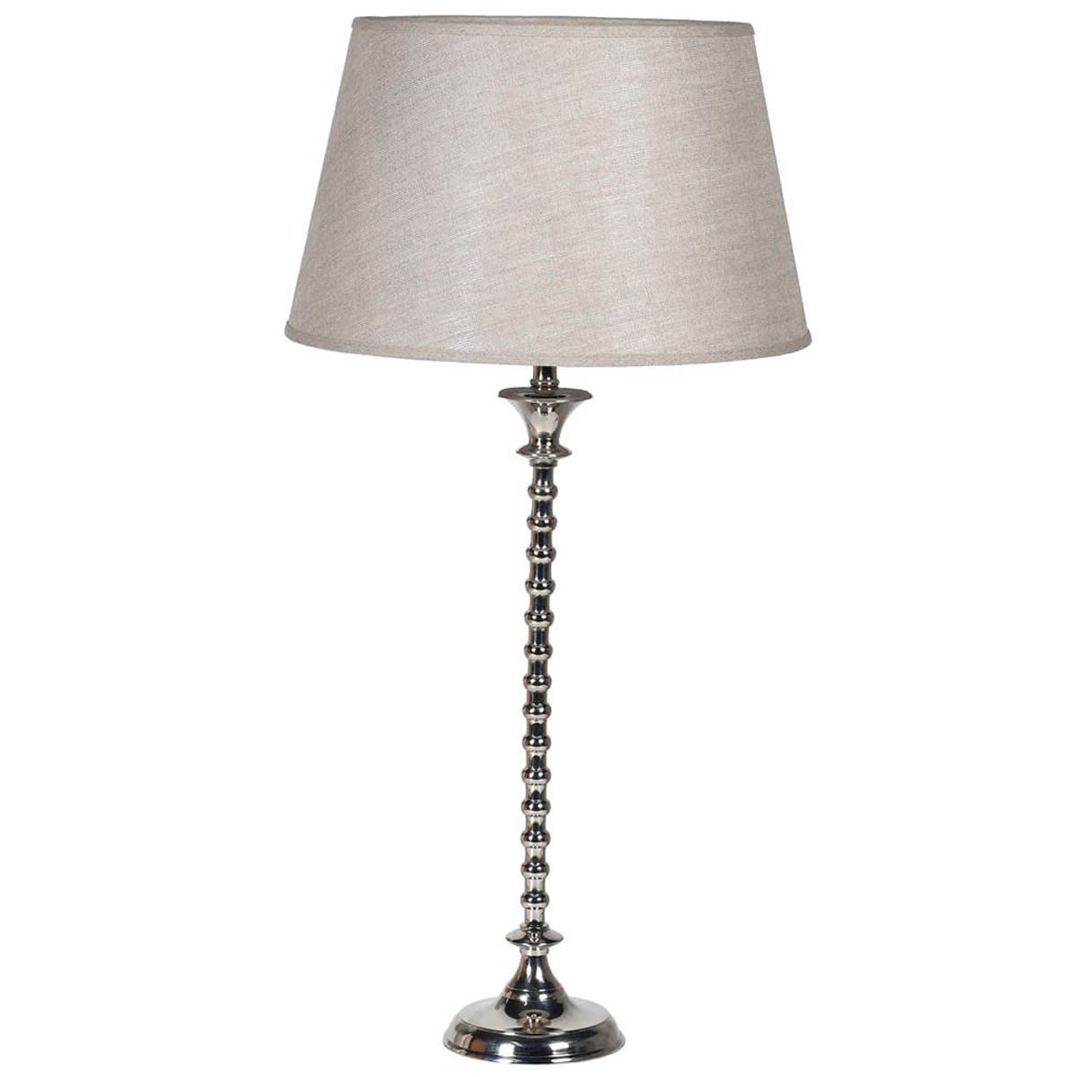 Tall Slim Silver Table Lamp Fizzy Fox, Tall Slim Table Lamps Uk