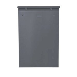 PBCO01 3 Charcoal Grey Steel Wall Post Box