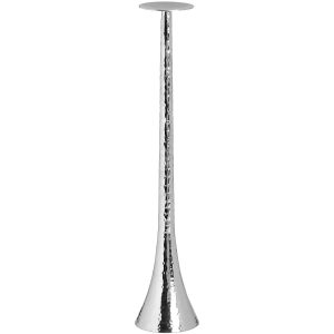 16129-a Silver Metal Pillar Candle Holder