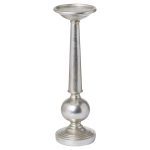 21296 Silver Column Candle Stand